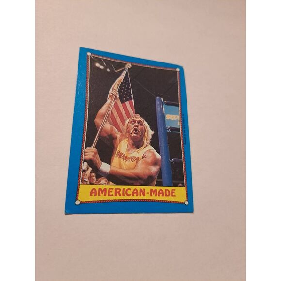 1987 Topps WWF Hulk Hogan #35 American Made Wrestling Trading Card Vintage - Picture 1 of 3